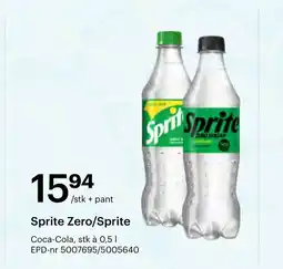 Storcash Sprite zero/sprite tilbud