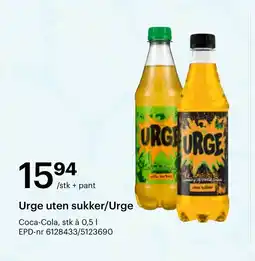 Storcash URGE Uten sukker/urge tilbud