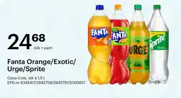 Storcash Fanta orange/exotic/ urge/sprite tilbud