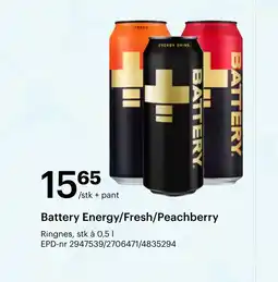 Storcash Battery energy/fresh/peachberry tilbud