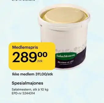 Storcash SALATMESTERN Spesialmajones tilbud