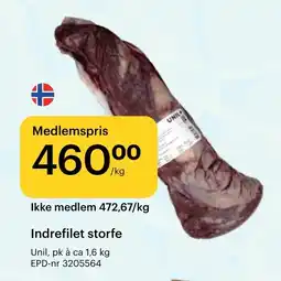 Storcash UNIL Indrefilet storfe tilbud