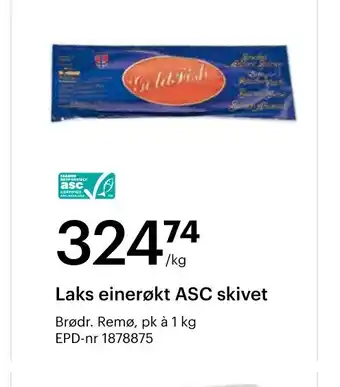 Storcash Laks einerøkt asc skivet tilbud