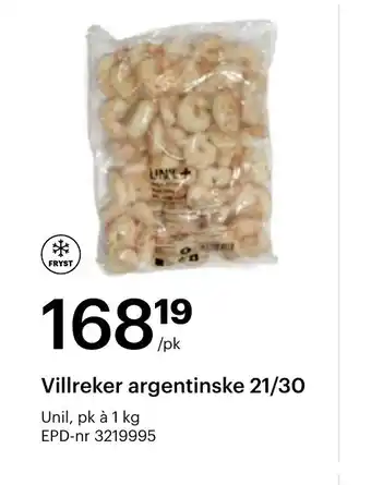 Storcash UNIL Villreker argentinske 21/30 tilbud