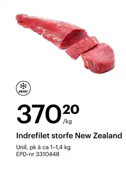 Storcash UNIL Indrefilet storfe new zealand tilbud