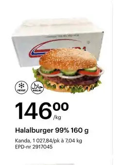 Storcash Halalburger 99% tilbud