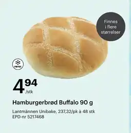Storcash Hamburgerbrød buffalo tilbud