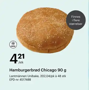 Storcash Hamburgerbrød chicago tilbud