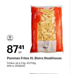 Storcash FINDUS Pommes frites xl bistro steakhouse tilbud
