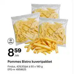 Storcash FINDUS Pommes bistro kuvertpakket tilbud