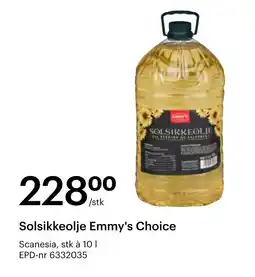 Storcash SCANESIA Solsikkeolje emmy's choice tilbud
