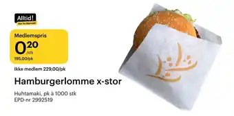 Storcash Hamburgerlomme x-stor tilbud