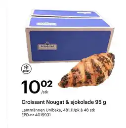 Storcash Croissant nougat & sjokolade tilbud