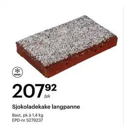 Storcash Sjokoladekake langpanne tilbud