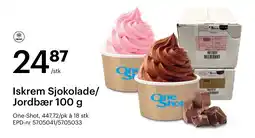 Storcash ONE-SHOT Iskrem sjokolade/ jordbær tilbud