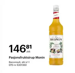 Storcash Pasjonsfruktsirup monin tilbud