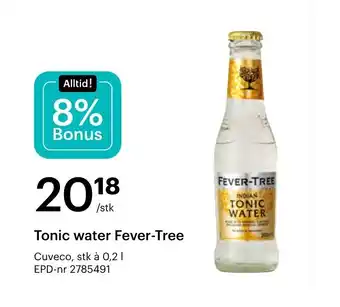 Storcash CUVECO Tonic water fever-tree tilbud