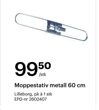 Storcash Moppestativ metall 60 cm tilbud