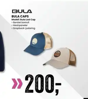 Sport Outlet BULA CAPS tilbud