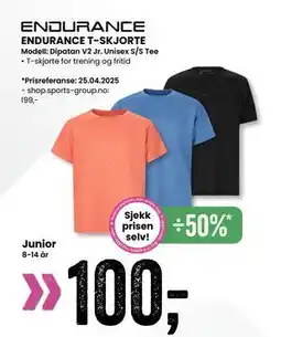 Sport Outlet ENDURANCE T-SKJORTE tilbud