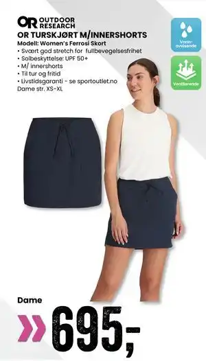 Sport Outlet OR TURSKJØRT M/INNERSHORTS tilbud