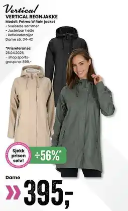 Sport Outlet VERTICAL REGNJAKKE tilbud