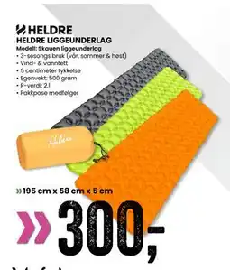 Sport Outlet HELDRE LIGGEUNDERLAG tilbud