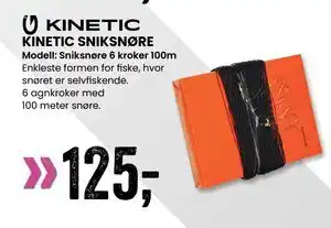 Sport Outlet KINETIC SNIKSNØRE tilbud