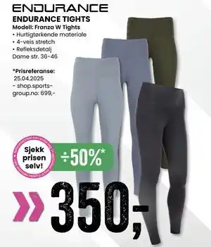 Sport Outlet ENDURANCE TIGHTS tilbud