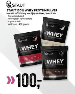 Sport Outlet STAUT 100% WHEY PROTEINPULVER tilbud