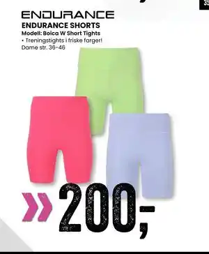 Sport Outlet ENDURANCE SHORTS tilbud