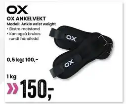 Sport Outlet OX ANKELVEKT tilbud