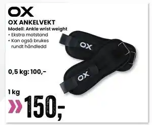 Sport Outlet OX ANKELVEKT tilbud