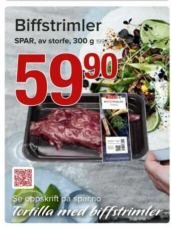 Spar Biffstrimler tilbud