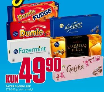 Europris Fazer sjokolade tilbud