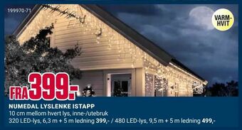 Europris Numedal lyslenke istapp tilbud
