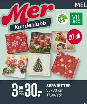 Europris Servietter tilbud