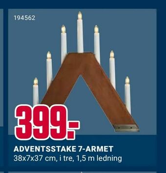 Europris Adventsstake 7-armet tilbud