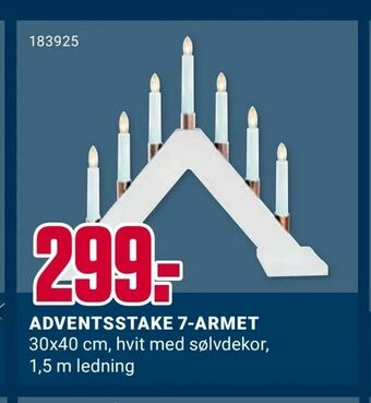 Europris Adventsstake 7-armet tilbud