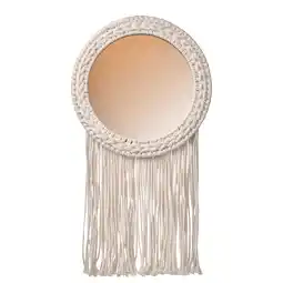 IKEA Energiskog Dekorative speil, med frynser/beige kobberfarget, 26x48 cm tilbud