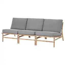 IKEA TvarÖ 3-seters modulsofa, utendørs, brun/frösön/duvholmen mørk grå tilbud