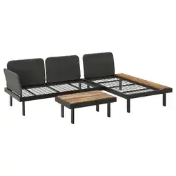 IKEA RevskÄr 3-seters møbelgruppe, antrasitt utendørs tilbud