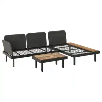 IKEA RevskÄr 3-seters møbelgruppe, antrasitt utendørs tilbud