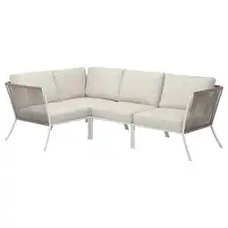 IKEA SegerÖn Hjørnesofa, 3-seters, utendørs hvit/beige/frösön/duvholmen beige tilbud