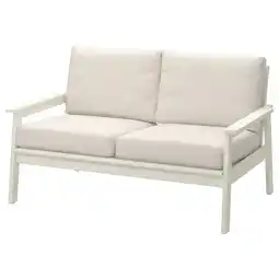 IKEA Bondholmen 2-seters sofa, utendørs, hvit/beige/frösön/duvholmen beige tilbud