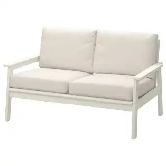 IKEA Bondholmen 2-seters sofa, utendørs, hvit/beige/frösön/duvholmen beige tilbud