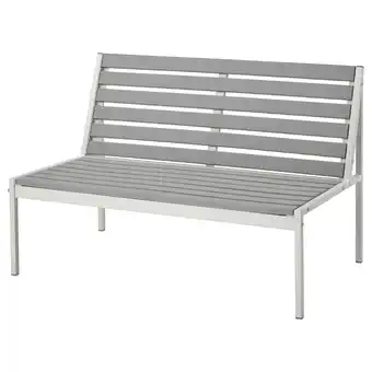 IKEA Jolpen 2-seters sofa, utendørs, hvit/grå, 100x59x67 cm tilbud
