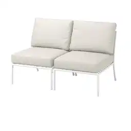 IKEA SegerÖn 2-seters sofa, utendørs, hvit/beige/frösön/duvholmen beige tilbud