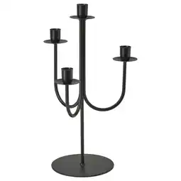 IKEA HÖstagille Kandelaber, svart, 37 cm tilbud