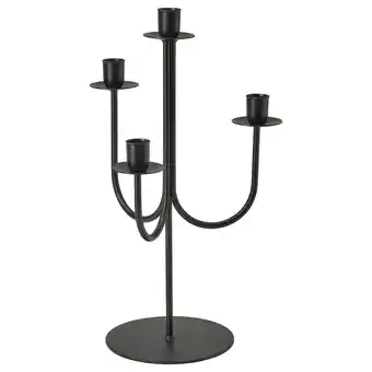 IKEA HÖstagille Kandelaber, svart, 37 cm tilbud